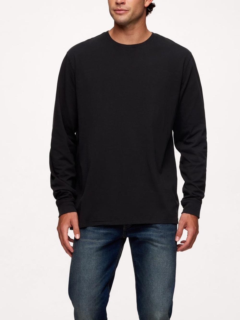 Nuuds Men's Long Sleeve Everyday T-Shirt - black